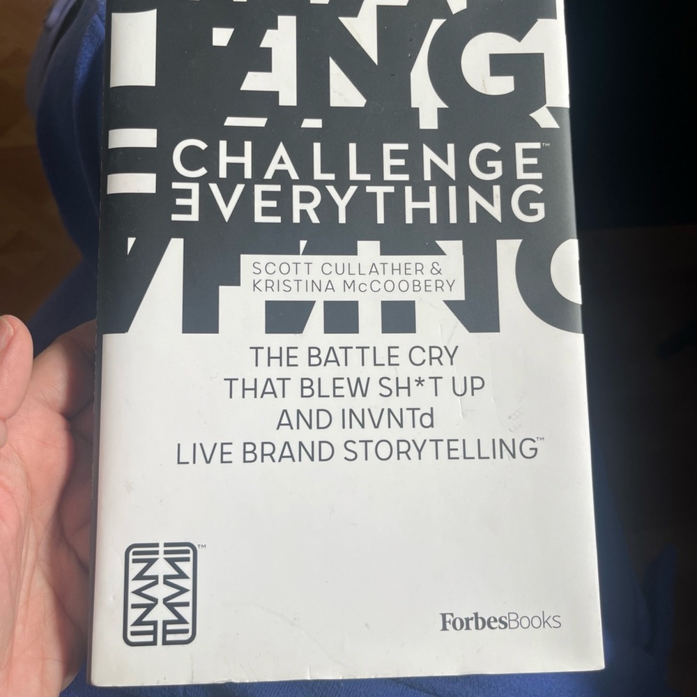 Challenge everything Book - Black Back Cover with Green Accents
